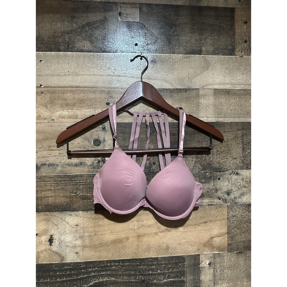 Pink Victoria Secret Womens wear anywhere push up bra 34B mauve